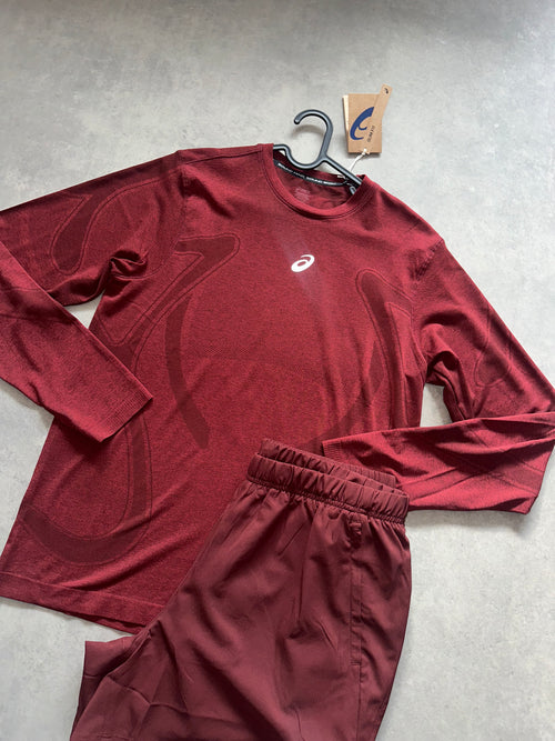 ASICS seamless set - burgundy