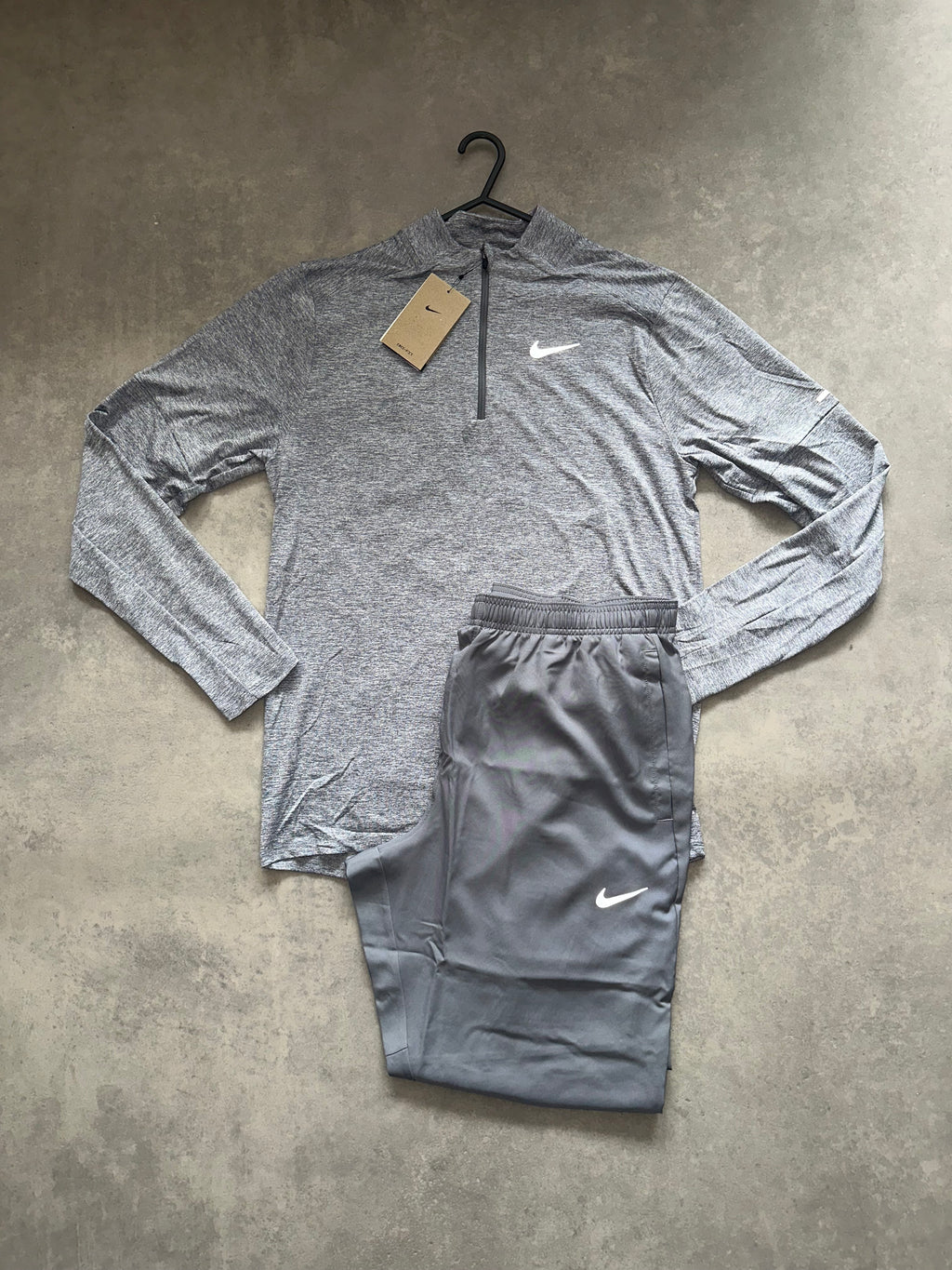 Nike 1/4 zip grey Stride Set