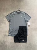 Nike miler short set - black / grey