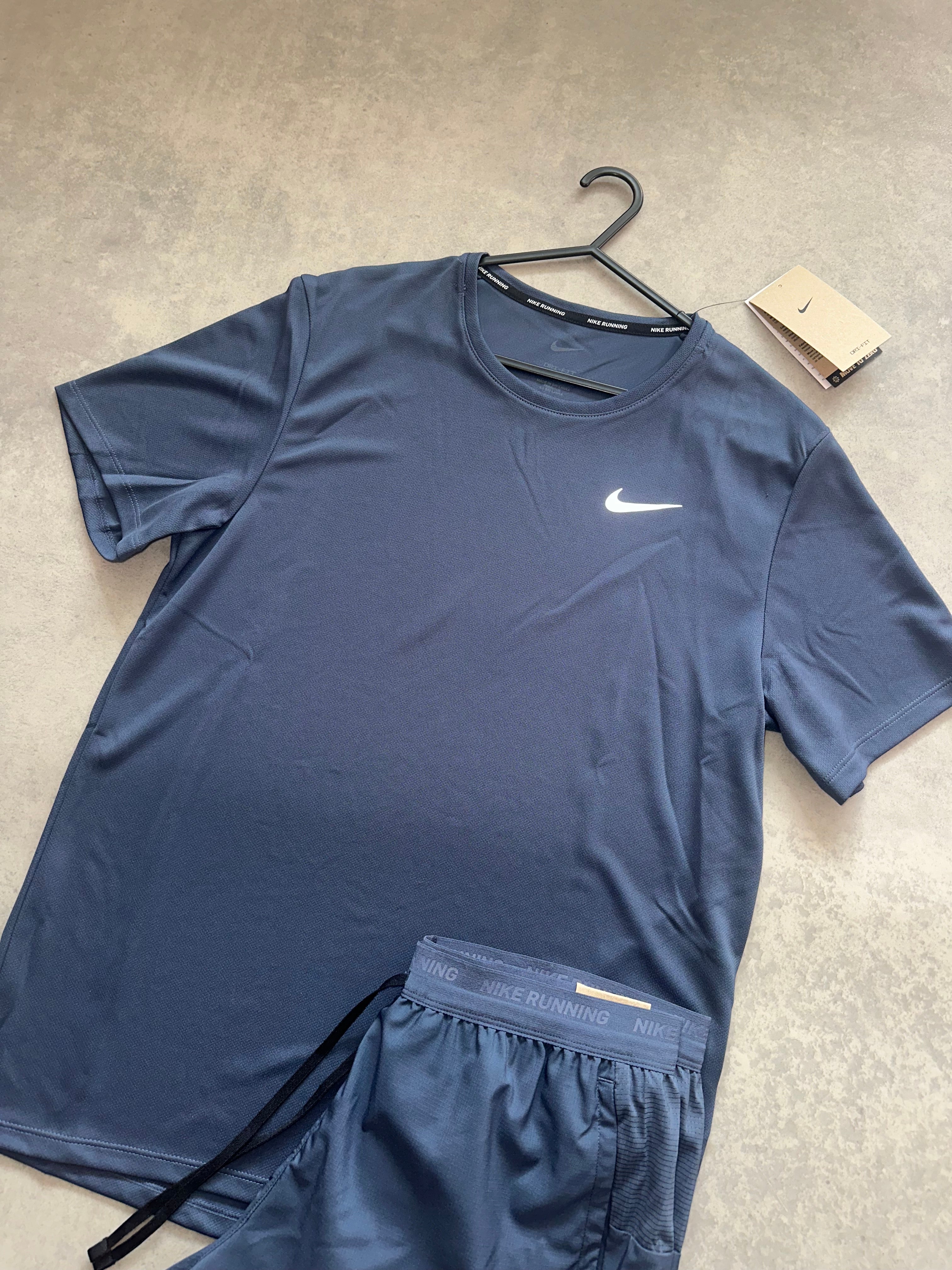 Nike Navy Miler short set - Navy