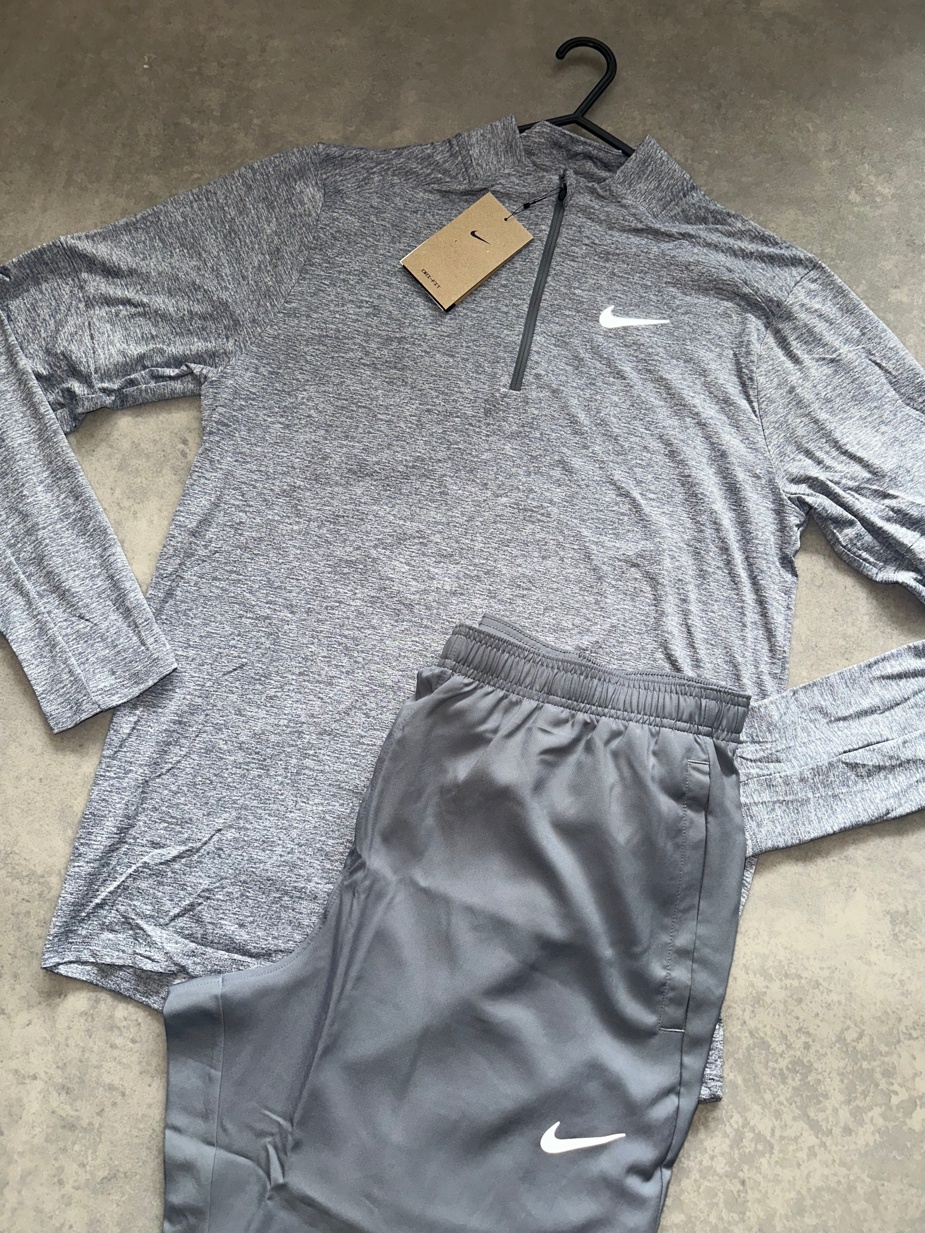 Nike 1/4 zip grey Stride Set