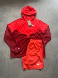 Nike Windrunner short set - crimson / red